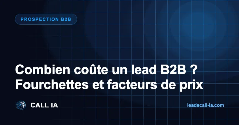 Combien coûte un lead B2B ? Fourchettes et facteurs de prix