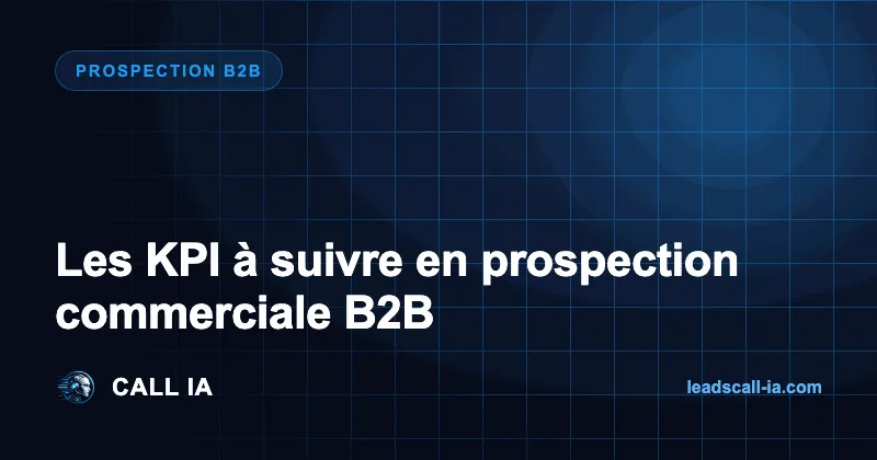 Les KPI à suivre en prospection commerciale B2B